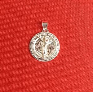 925 Sterling Silver Shroud of‎ Jesus Christ Medal Necklace